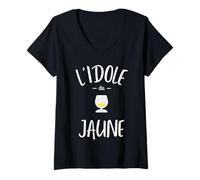 Donna Idea Regalo Umoristica Pastis Marsiglia L'idol Du Jaune Maglietta con Collo a V