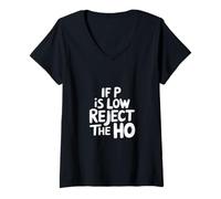 Donna If P Is Low Reject The HO Ipotesi statistica ----- Maglietta con Collo a V