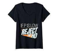 Donna If P Is Low Reject The HO Ipotesi statistica --- Maglietta con Collo a V