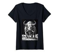 Donna Il Behemoth della Bestia Primordiale Maglietta con Collo a V