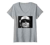 Donna Il Campione di Boxe Muhammad Ali Si Allena per Joe Bugner Match Maglietta con Collo a V