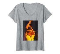 Donna Il cantante Blur Damon Albarn Vive nella Grande Fuga di Manchester Maglietta con Collo a V