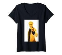 Donna Il cantante della ABC Martin Fry di Andy Willsher Maglietta con Collo a V