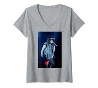 Donna Il cantante fuori della scuola Alice Cooper Hey Stoopid Tour Wembley Maglietta con Collo a V