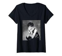 Donna Il cantante Soft Cell Marc Almond Synth Pop di Allan Ballard Maglietta con Collo a V
