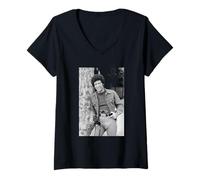 Donna Il cantante Tom Jones a Beverly Hills California 1977 (Nessun Bambino) Maglietta con Collo a V