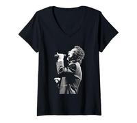 Donna Il cantante Tom Jones al Liverpool Empire Theatre dal Vivo Maglietta con Collo a V