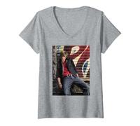 Donna Il cantautore Jesse McCartney Beautiful Soul Michael Grecco Maglietta con Collo a V