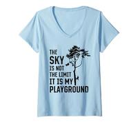 Donna Il Cielo Non è Il Limite è Il Mio Parco Giochi - Tree Arboricoltore Maglietta con Collo a V
