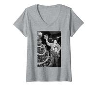 Donna Il Duo Comico Tommy Cannon & Bobby Ball Cannon & Ball Show Maglietta con Collo a V