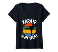 Donna Il Karate è Il Mio Sport, Gli Appassionati di Karate Maglietta con Collo a V