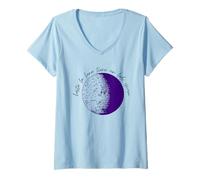 Donna Il lato nascosto della luna. Abbracciare ogni parte di te Maglietta con Collo a V