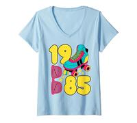 Donna Il Meglio del 1985 Retro 80s Vibes sollevato nella Vecchia Scuola degli Anni '80 Maglietta con Collo a V