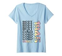 Donna Il miglior papà del Mondo Non è Uno Scherzo - papà dal 1945 Maglietta con Collo a V