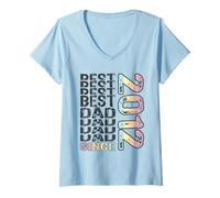 Donna Il miglior papà del Mondo Non è Uno Scherzo - papà dal 2012 Maglietta con Collo a V