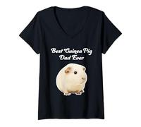 Donna Il miglior papà porcellino d'India di Sempre - American Guinea Pigs Maglietta con Collo a V