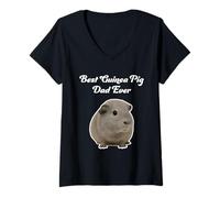 Donna Il miglior papà porcellino d'India di Sempre - American Guinea Pigs Maglietta con Collo a V