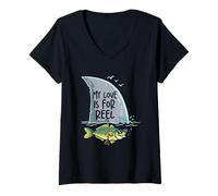 Donna Il Mio Amore è per Reel Maglietta con Collo a V