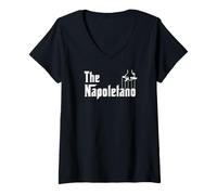 Donna Il Napoletano Maglietta con Collo a V
