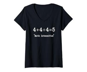 Donna Il più Difficile Problema di Matematica nel Mondo Mathlete Educators Matematica Maglietta con Collo a V