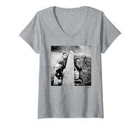 Donna Il Promo Firestarter Prodigy Breathe di Phil Nicholls Maglietta con Collo a V