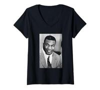 Donna Il Pugile Mike Tyson a Londra per Frank Bruno Contro James Tillis Maglietta con Collo a V