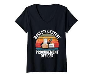 Donna Il responsabile degli appalti più Buono del Mondo Maglietta con Collo a V