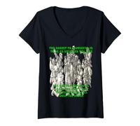 Donna Il Segreto della Felicità è Essere strani Maglietta con Collo a V