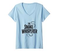 Donna Il Sussurro al Serpente Maglietta con Collo a V