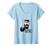 Donna Il Tuo Paese Ti Odia Maglietta con Collo a V