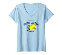 Donna Il villaggio di Country Club Hills TV FL Pickleball Design Maglietta con Collo a V