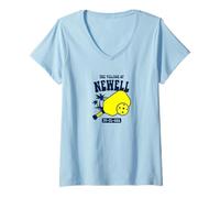 Donna Il villaggio di Newell TV FL USA Pickleball Design Maglietta con Collo a V
