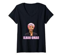 Donna Ilhan Omar Maglietta con Collo a V