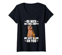 Donna I'll Empty My Spit Valve trombettista Maglietta con Collo a V