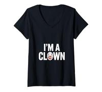Donna I'm A Clown For Clown And Clown Lovers Funny Clown Memes Maglietta con Collo a V