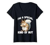 Donna I'm A Special Kind of Nut Battute spensierate Maglietta con Collo a V