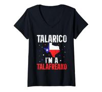 Donna I'm A Talafreako James Talarico 2026 Texas Senate Supporter Maglietta con Collo a V