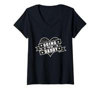 Donna I'm Going To Be A Daddy Father's Day 2021 Gift Maglietta con Collo a V