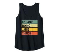 Donna I'm Janie Doing Janie Things Divertente Citazione Personalizzata Canotta