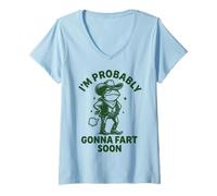 Donna I'm Probably Gonna Fart Soon Maglietta con Collo a V