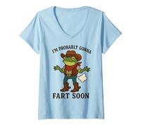 Donna I'm Probably Gonna Fart Soon Maglietta con Collo a V