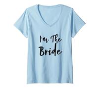 Donna I'm The Bride - Bridal Addio al Nubilato Do Night Prepararsi Maglietta con Collo a V