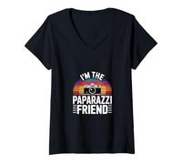 Donna I'm The Paparazzi Friend Ricordi di amicizia ------ Maglietta con Collo a V