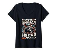 Donna I'm The Paparazzi Friend Ricordi di amicizia ||- Maglietta con Collo a V