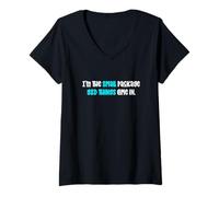 Donna I'm The Small Package Good Things Come in Cute Short Personson Maglietta con Collo a V