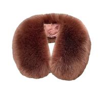 Donna Imitation Collar Scarf Comfort and Warm In Autumn And Winter Foulard Invernale E Berretto, marrone, Taglia unica