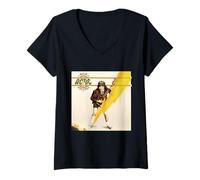 Donna Immagine iconica della Band Musicale AC/DC ad Alta Tensione Maglietta con Collo a V