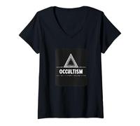 Donna Immergiti nei misteri con questa Dichiarazione sull'Occultismo Maglietta con Collo a V
