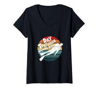 Donna Immersioni subacquee Dry Tortugas National Park Florida Vintage Maglietta con Collo a V