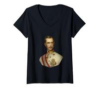 Donna Imperatore Francesco Giuseppe I di Austria Maglietta con Collo a V